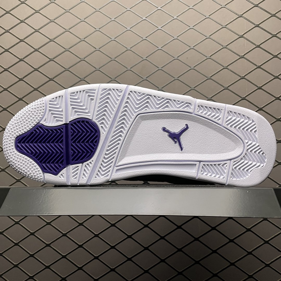 Replica Air Jordan Shoe Air Jordan 4 Retro CT8527-115 WHITE PURPLE SIZE 40-47