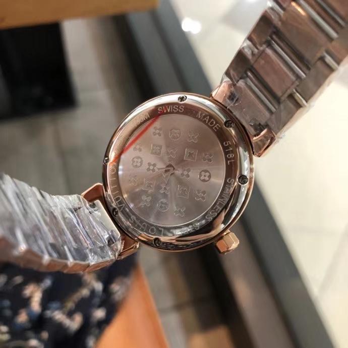 Replica LOUIS VUITTON LV 904l Stainless Steel Quartz Watch 33MM