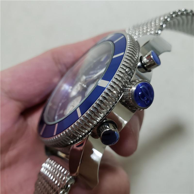 Replica BREITLING 904l Stainless Steel Quartz Watch 46MM