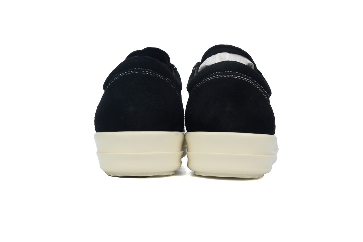 Replica Rick Owens Shoe Rick Owens Suede Vintage ‘Black Milk White