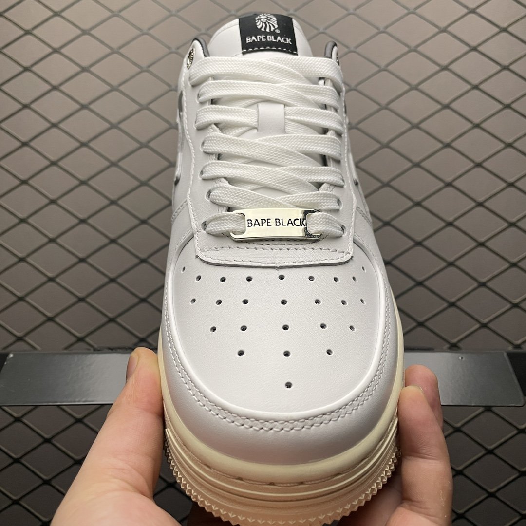 Replica Bape Shoe Bape Sta Black White Size 37-4547IFOU3
