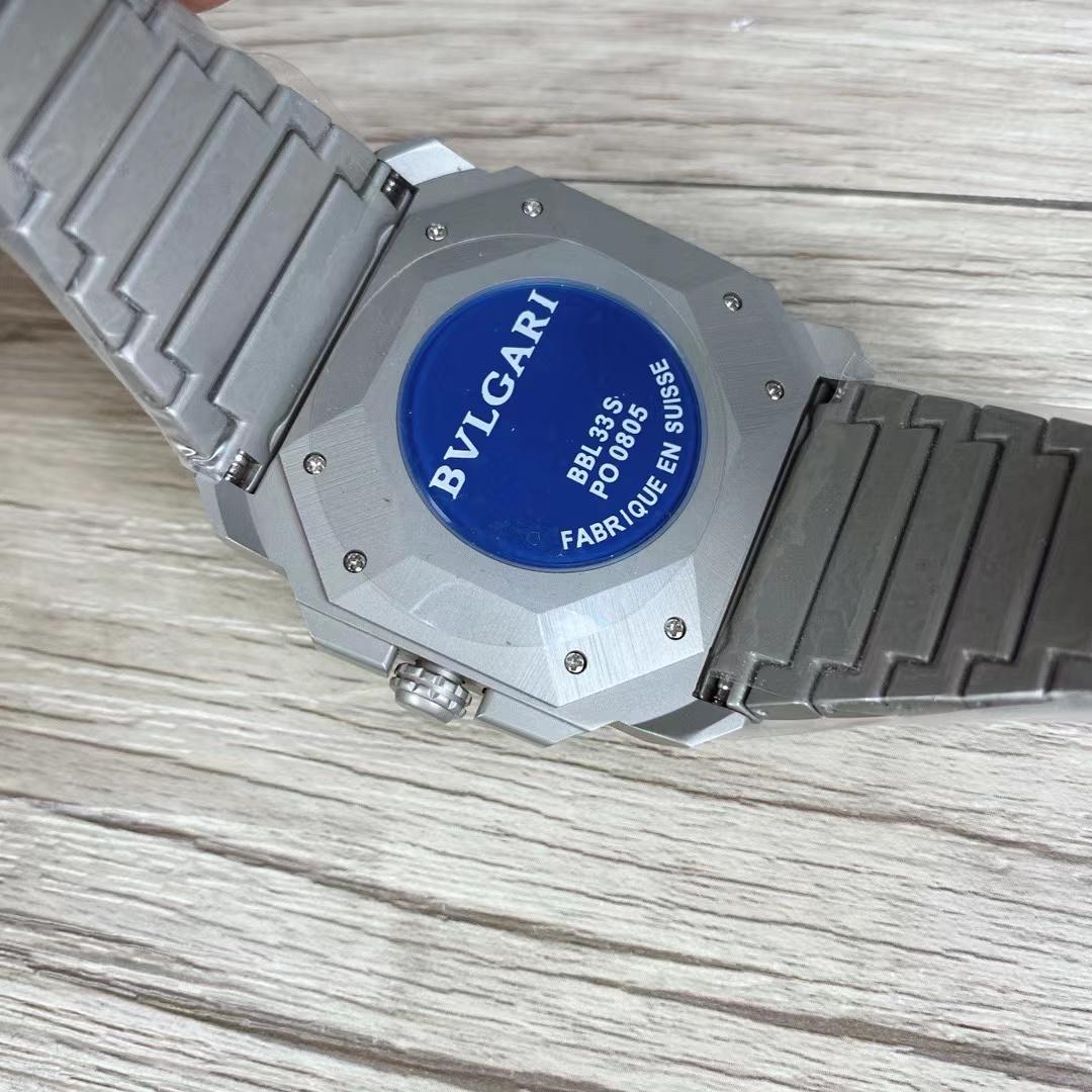 Replica BVLGARI 904l Stainless Steel Quartz Watch 42MM
