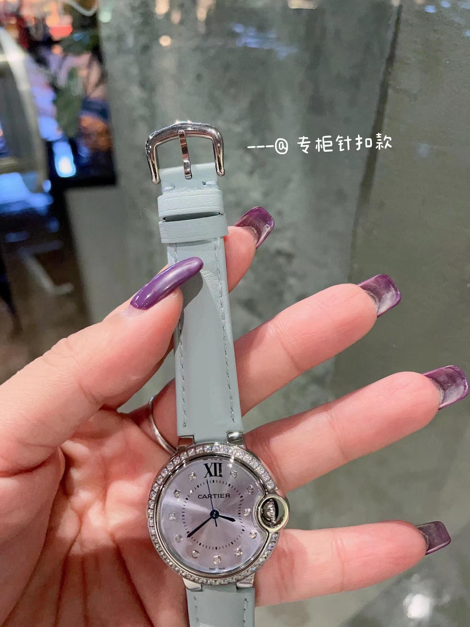 Replica Cartier Ballon Bleu 904l Stainless Steel Quartz Watch 31mm