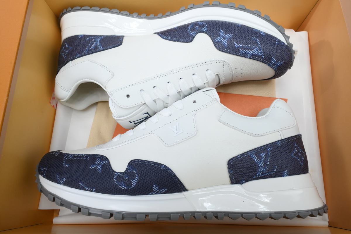 Replica LV Shoe  LV Run Away White Blue
