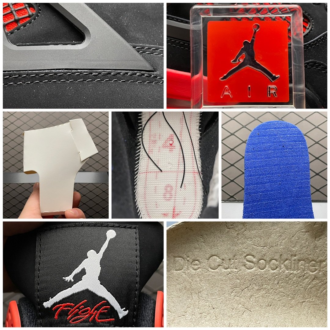 Replica Air Jordan Shoe Air Jordan 4 Red Thunder AJ4 CT8527-016 Size 40-47