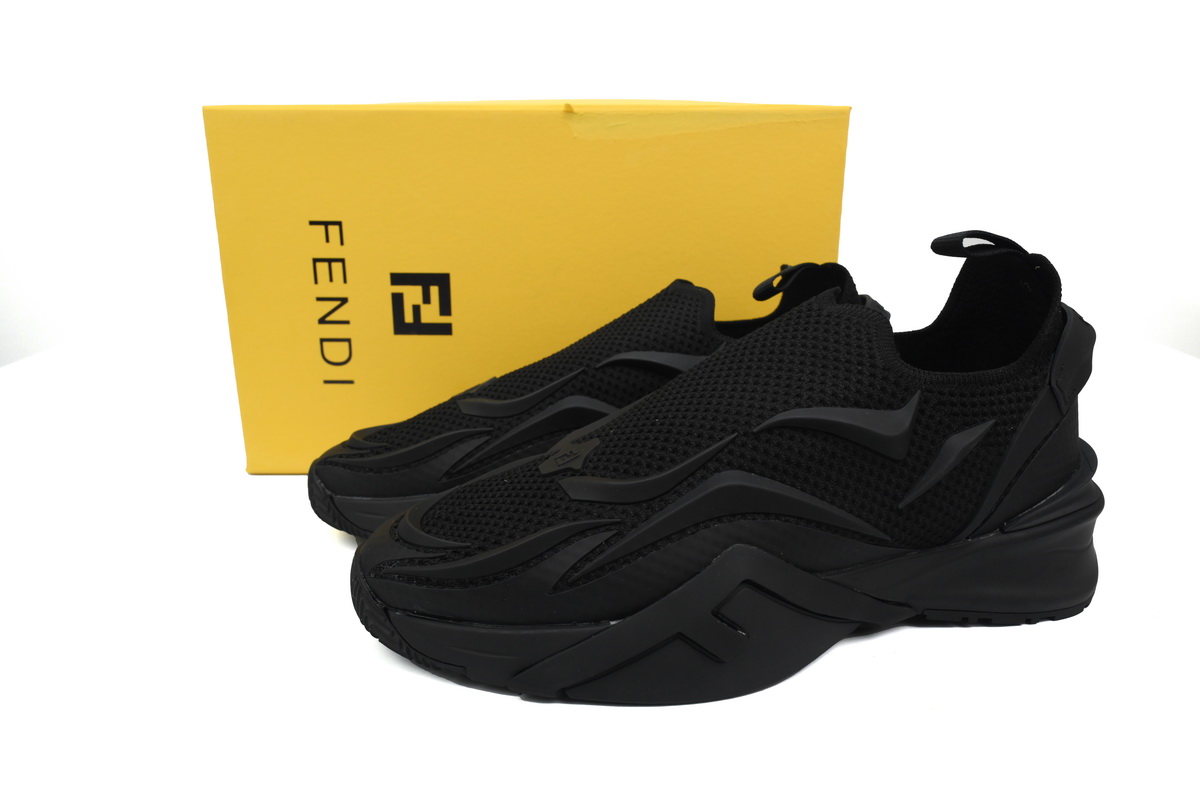 Replica Fendi Shoe Fendi Flow Black