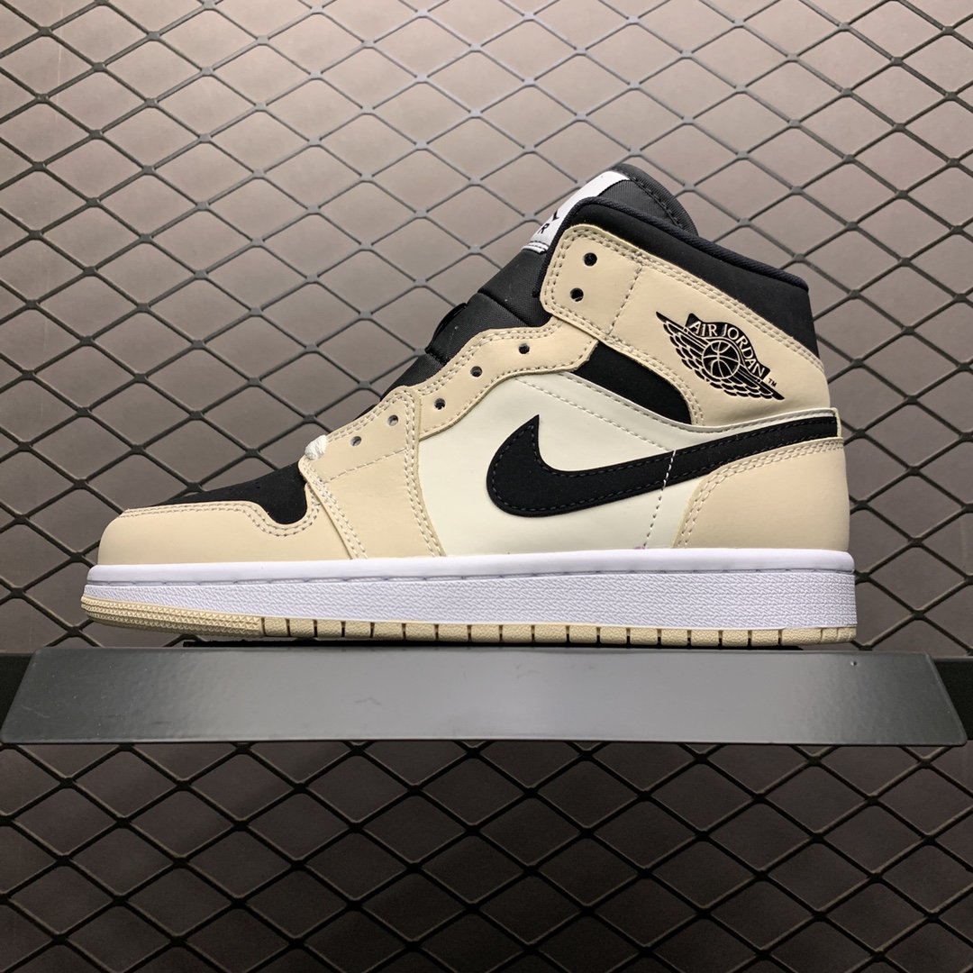 Replica Air Jordan Shoe Air Jordan 1 MidBarely OrangeAJ1 BQ6472-800 36-45