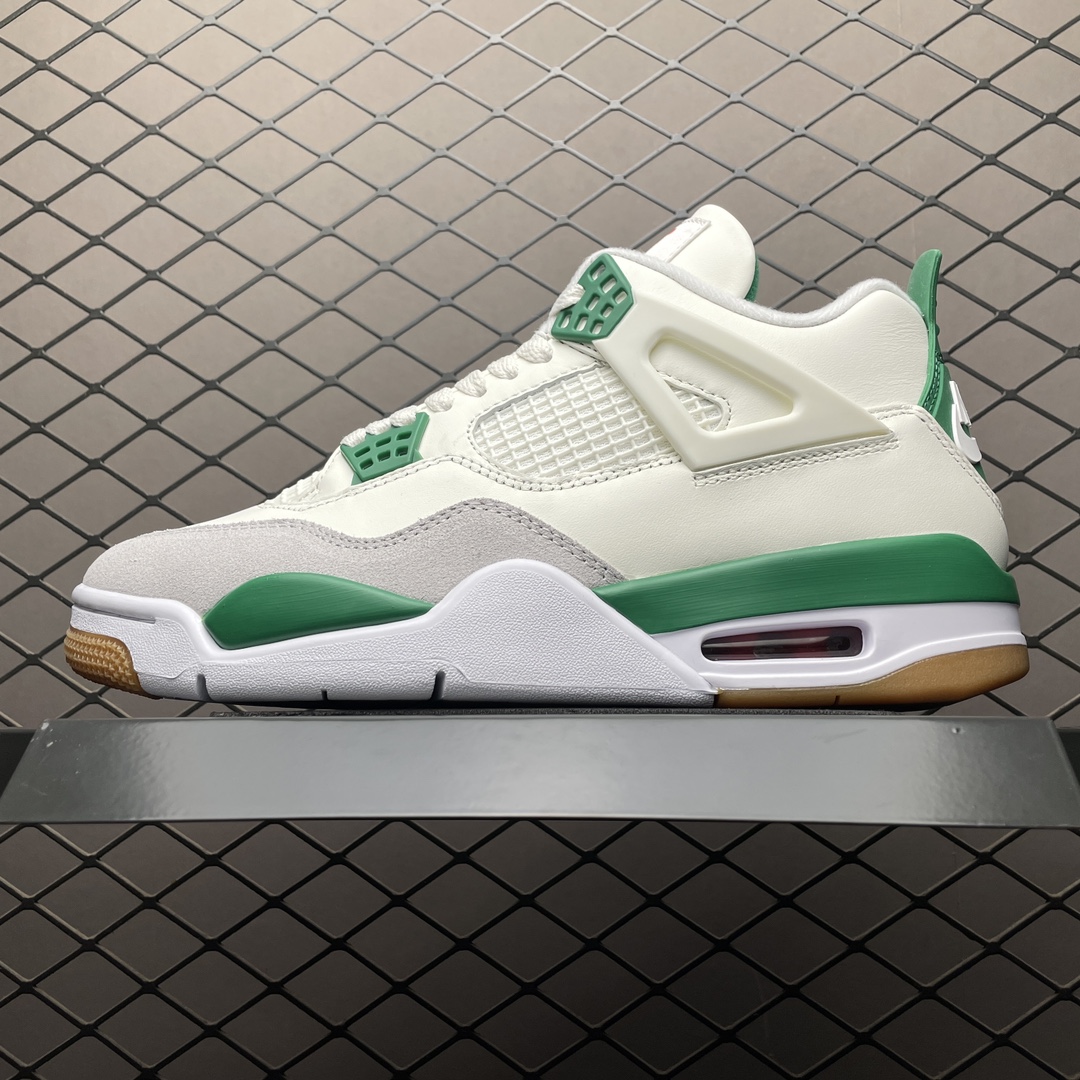 Replica Air Jordan Shoe Nike SB x Air Jordan 4 Pine Green AJ4 DR5415-103 Size 36-48.5