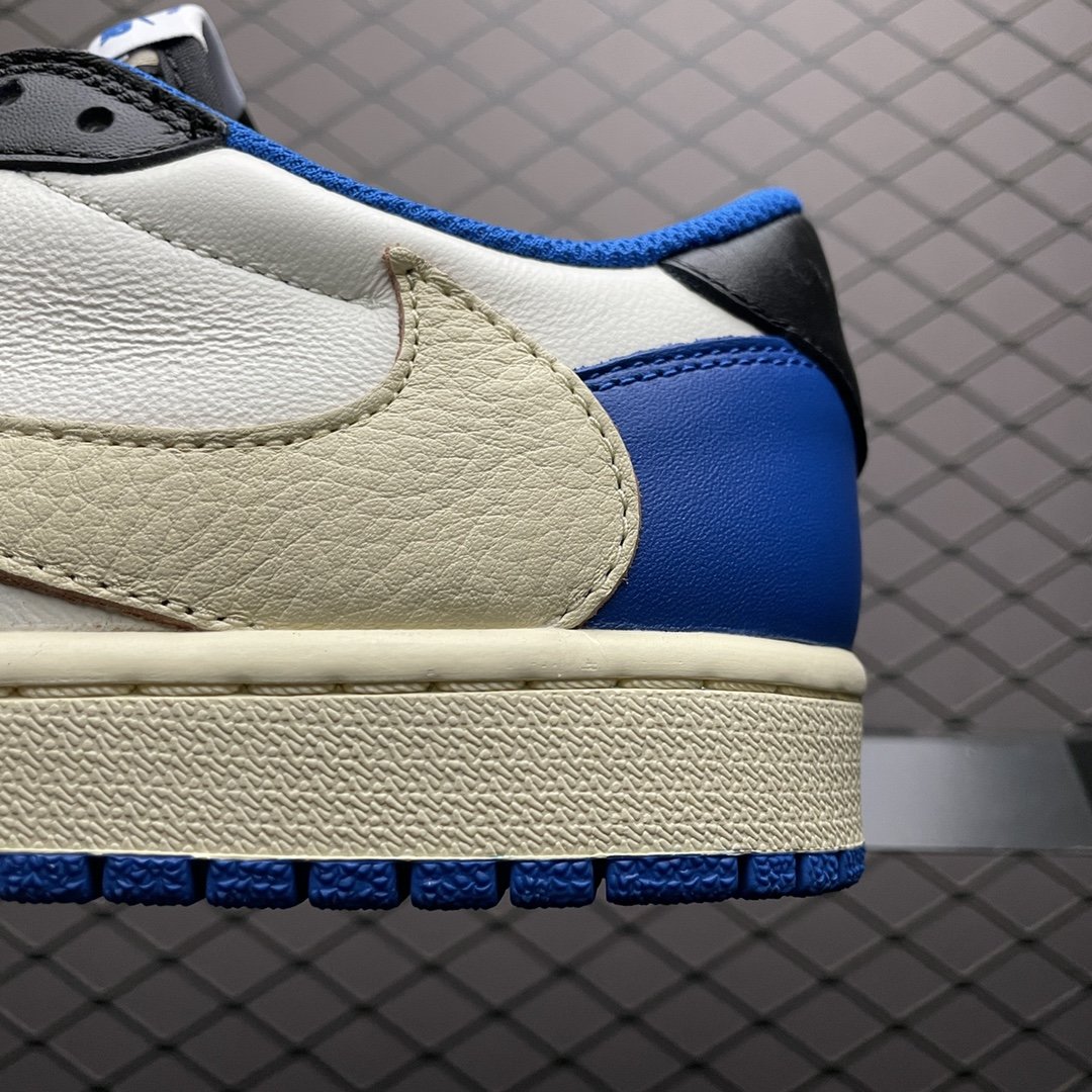 Replica Travis Scott Shoe Fragment x Travis Scott x Air Jordan 1 Military Blue DM7866-14