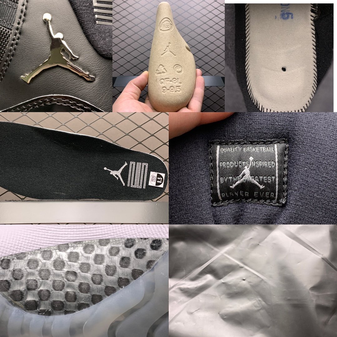 Replica Air Jordan Shoe Mens Air Jordan 11 Silver Eyelets CT8012-011 40-48