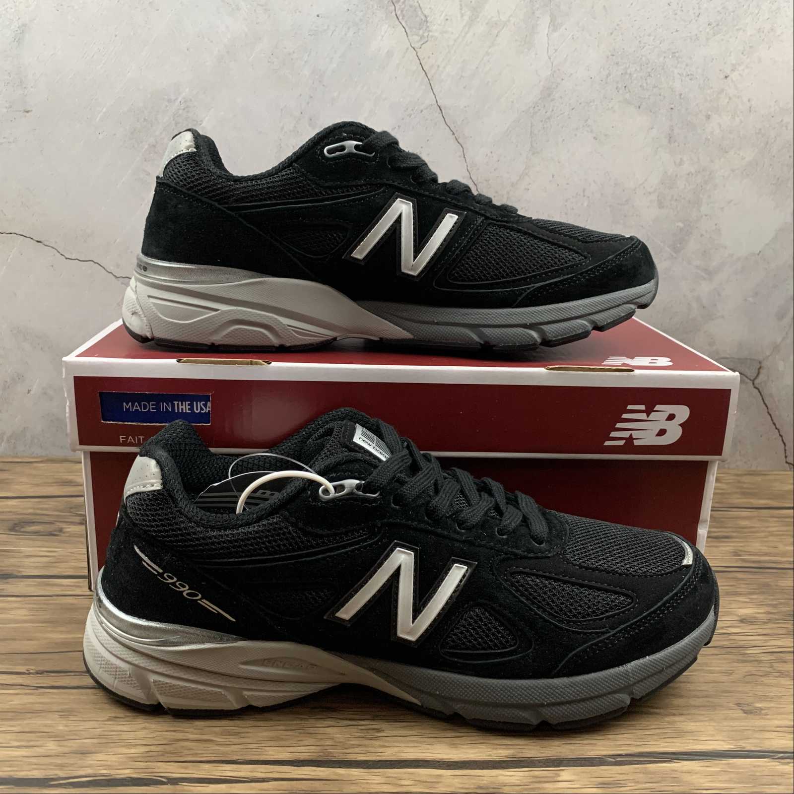 Replica New Balance Shoe New Balance NB990 M990BK4  36 37 37.5 38 38.5 39.5 40 40.5 41.5 42 4…