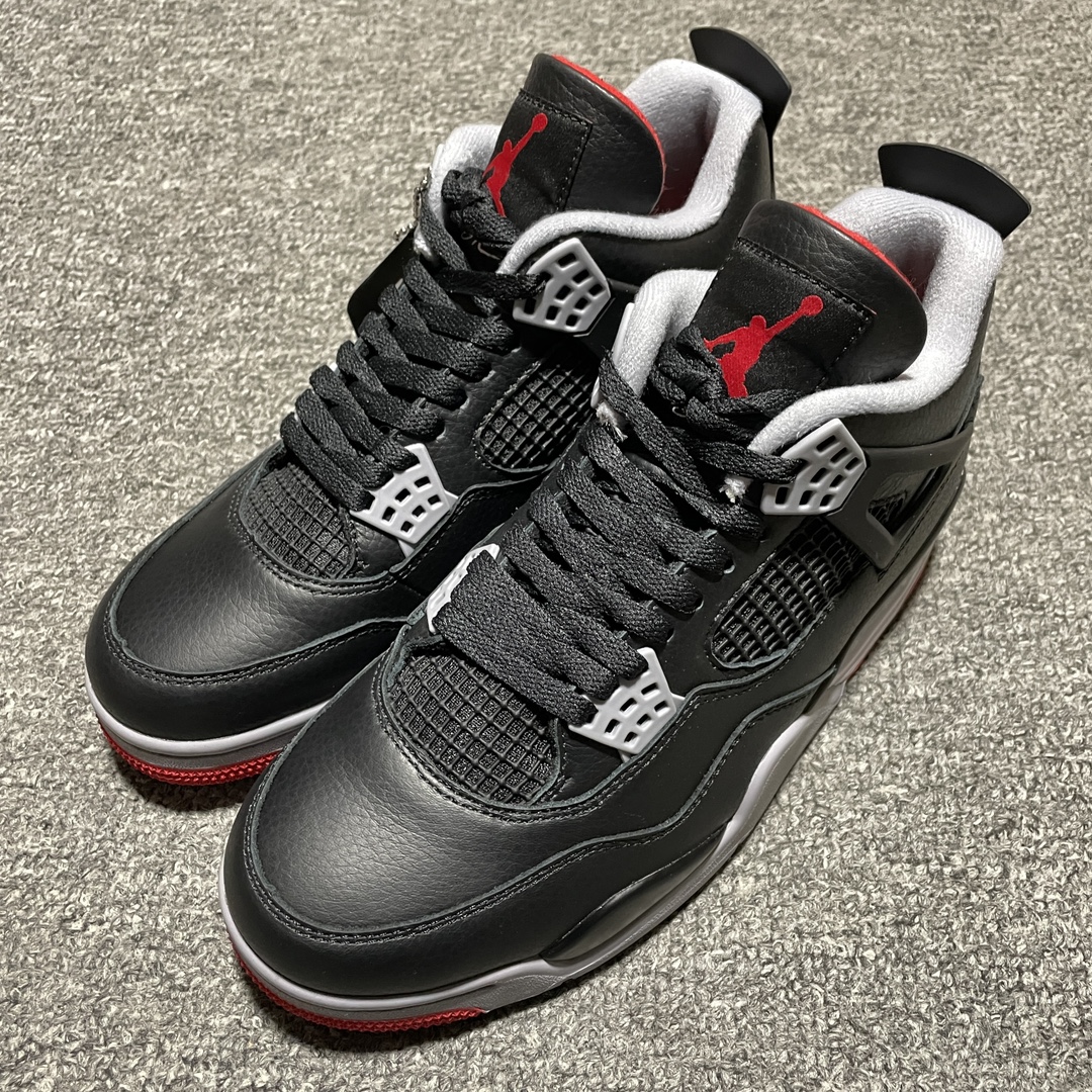 Replica Air Jordan Shoe Air Jordan 4 Retro Bred Reimagined AJ4 FV5029-006 Size 40-47.5