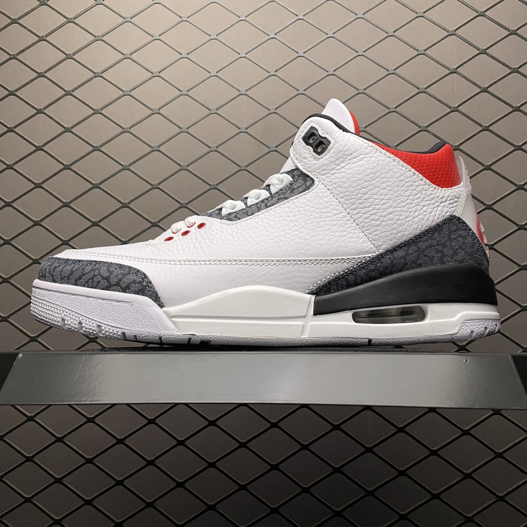 Replica Air Jordan Shoe Air Jordan 3 SE DNM Fire Red CZ6431-100 SIZE 40-46
