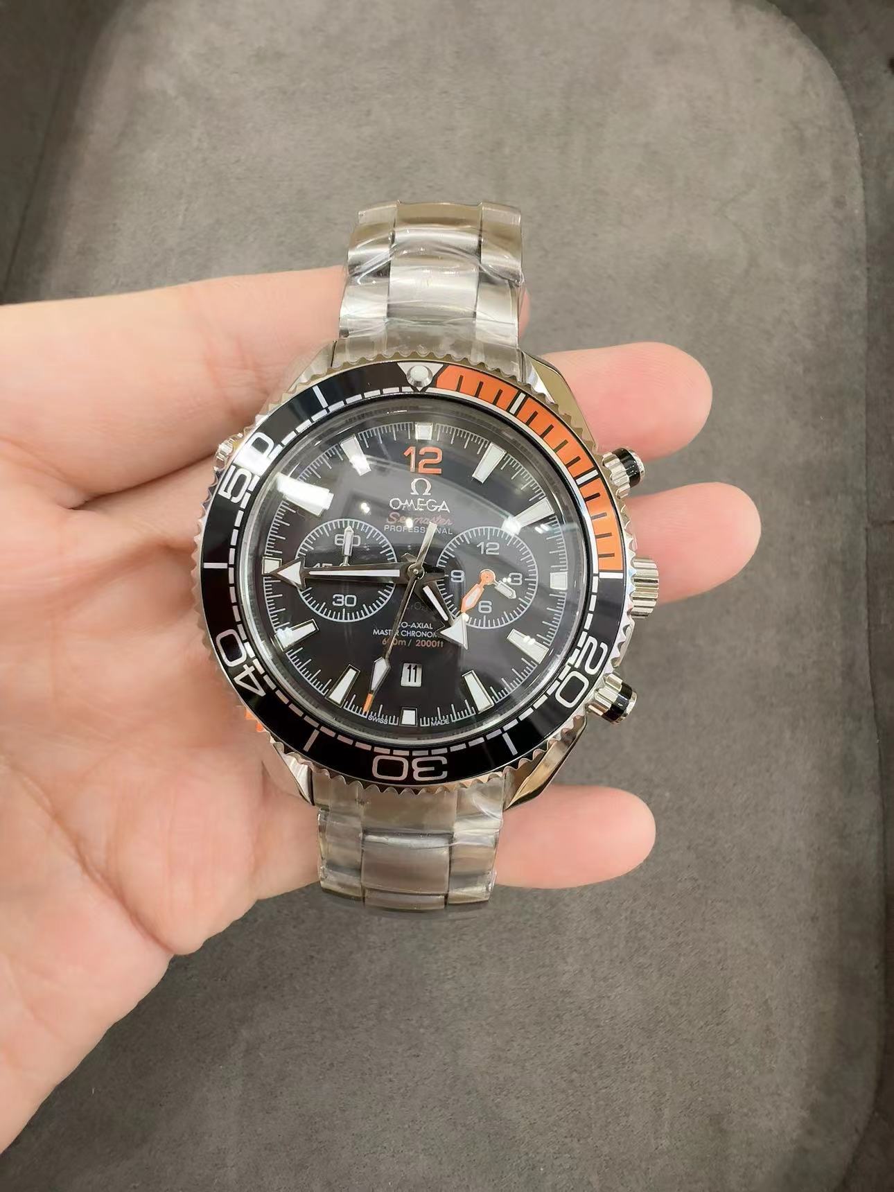 Replica Omega 904l Stainless Steel Automatic Machine Watch 44MM