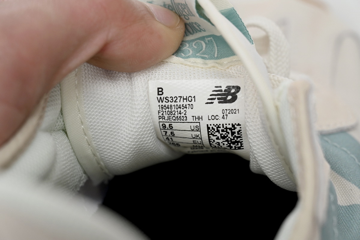 Replica New Balance Shoe WS327HG1 New Balance 327 Grey Azure