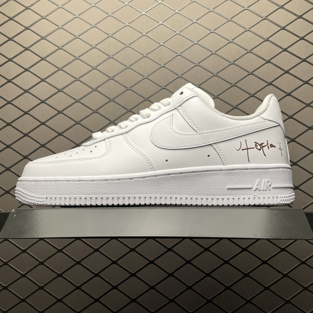 Replica Travis Scott Shoe Travis Scott x Nike Air Force 1 Utopia TS CW2288-111 Size 36-47.5