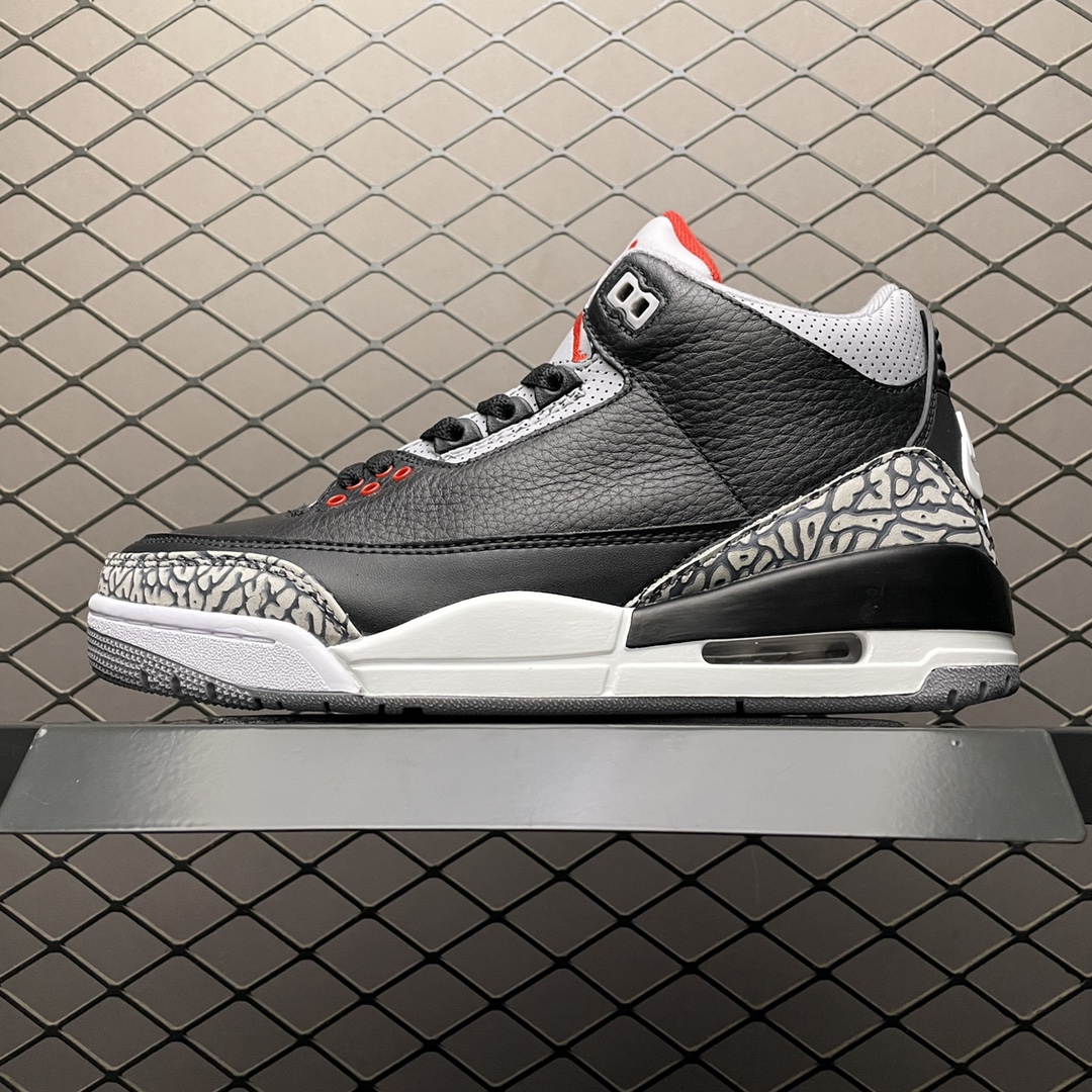 Replica Air Jordan Shoe Air Jordan 3 Black Cement AJ3 854262-001 SIZE 40-46