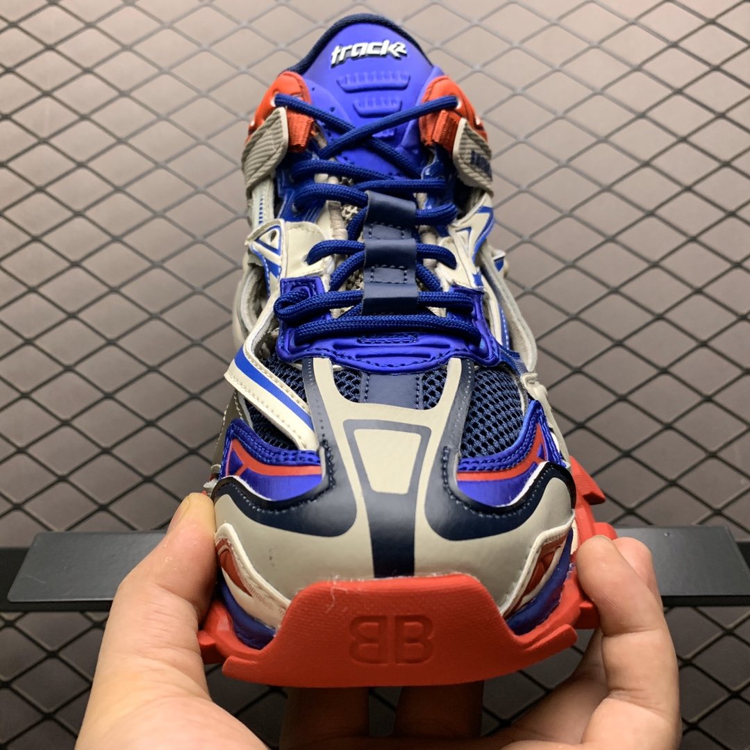 Replica Balenciaga Shoe Balenciaga Track 2 Blue Brown Size 35-45