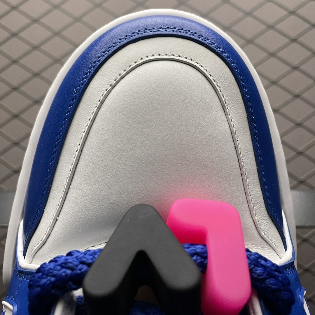 Replica Louis Vuitton Shoe Louis Vuitton LV Trainer Maxi Size 38-45 Blue White