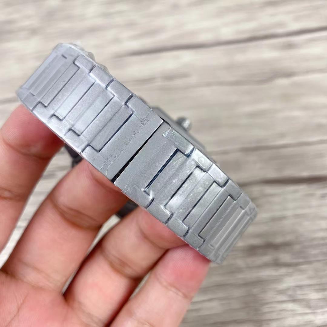 Replica BVLGARI 904l Stainless Steel Automatic Machine Watch 42MM