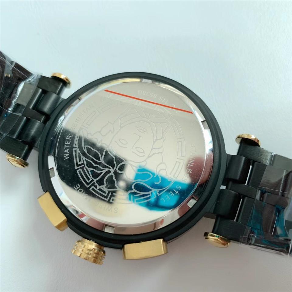 Replica Versace 904l Stainless Steel Quartz Watch 44MM