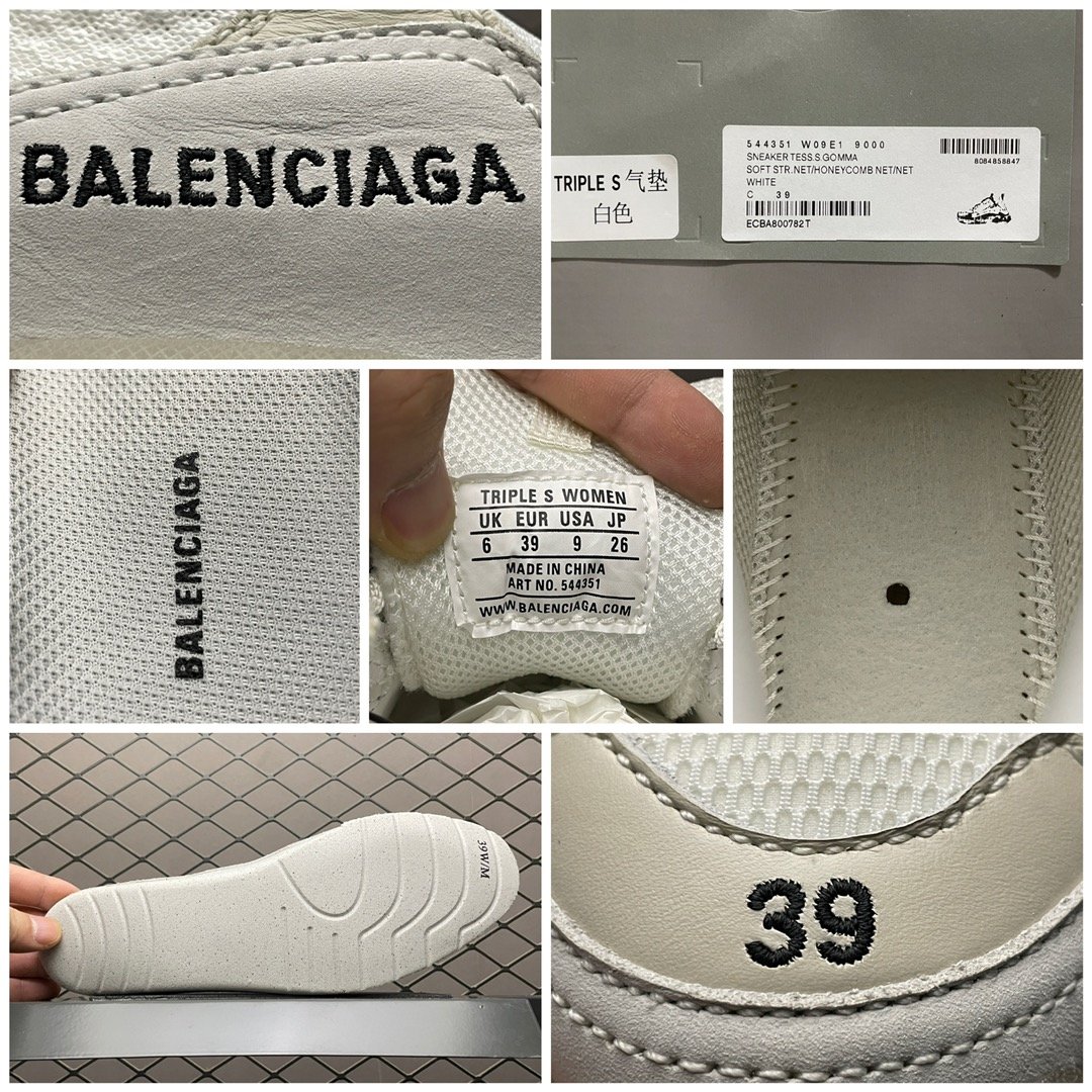 Replica Balenciaga Shoe Balenciaga Triple S Clear Solo Sneaker 544351 Size 35-45 104201