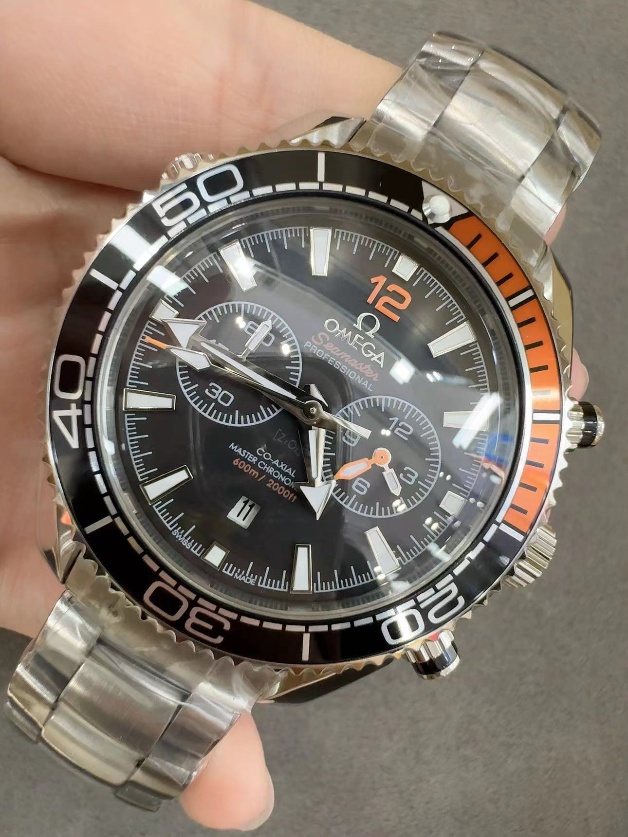 Replica Omega 904l Stainless Steel Automatic Machine Watch 44MM