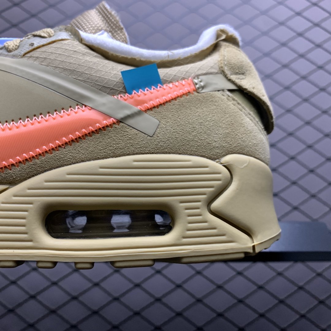 Replica OFF White Shoe OFF-White x Nike Air Max 90 OW AA7293-200 Size 36-46
