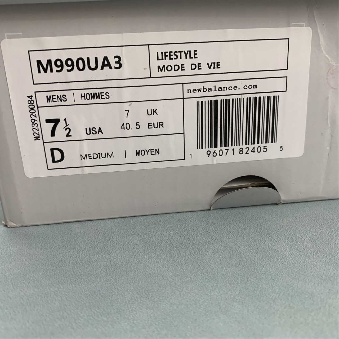 Replica New Balance Shoe New Balance NB990 M990UA3  36-45