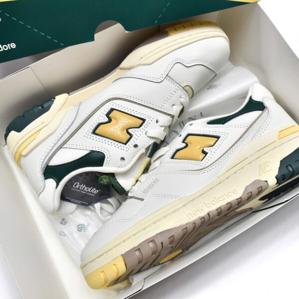 Replica New Balance Shoe BB550A2 Aim Leon Dore x New Balance 550 Green Yellow
