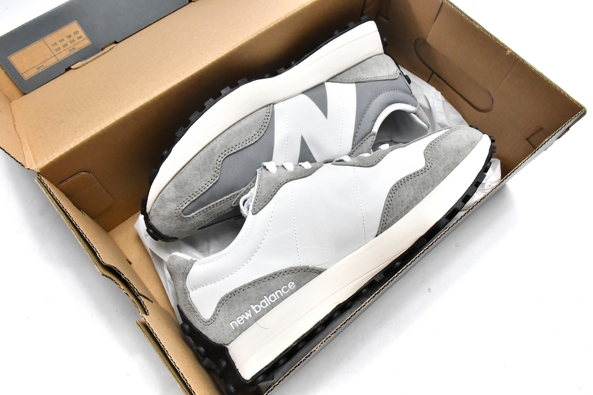 Replica New Balance Shoe MS327LAB New Balance 327 White Grey