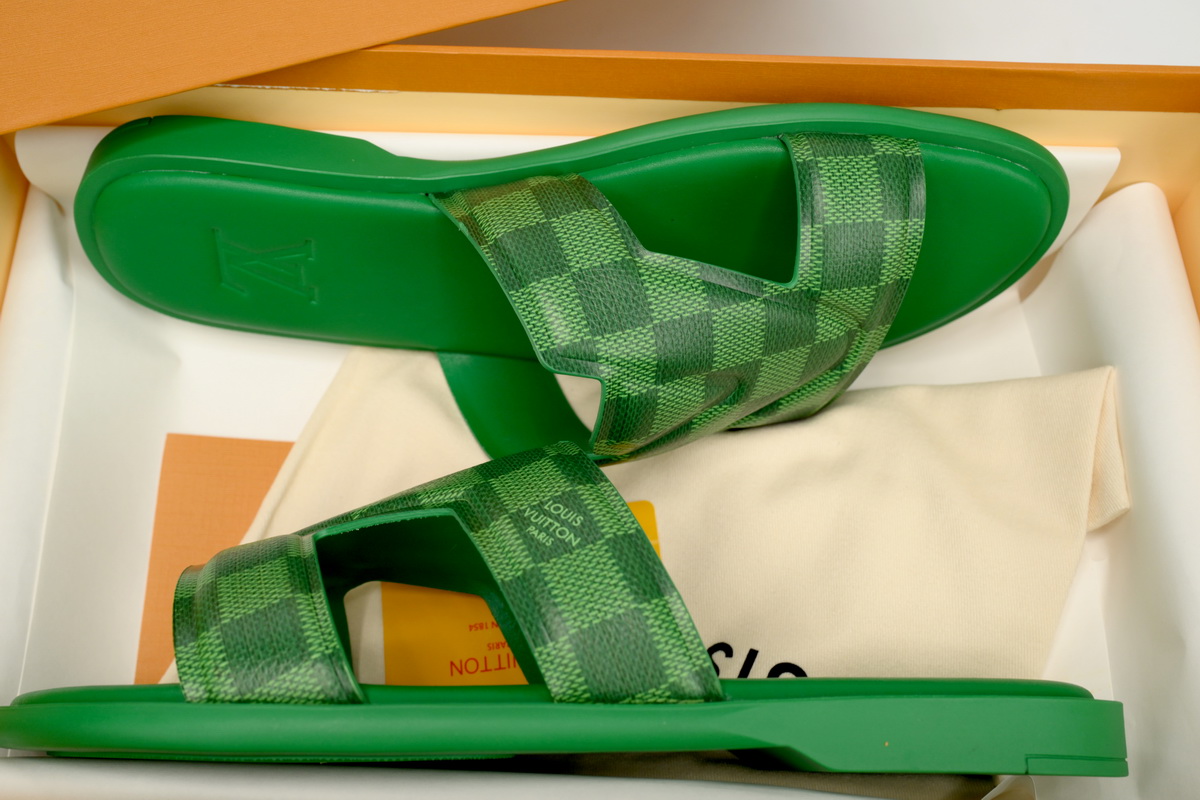 Replica Louis Vuitton Shoe BLUE LOUIS VUITTON Oasis Green Grid