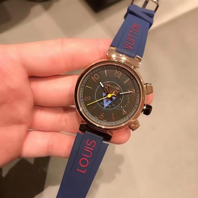 Replica LOUIS VUITTON LV 904l Stainless Steel Quartz Watch 42MM