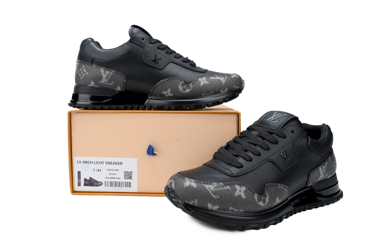 Replica LV Shoe  LV Run Away Black Grey