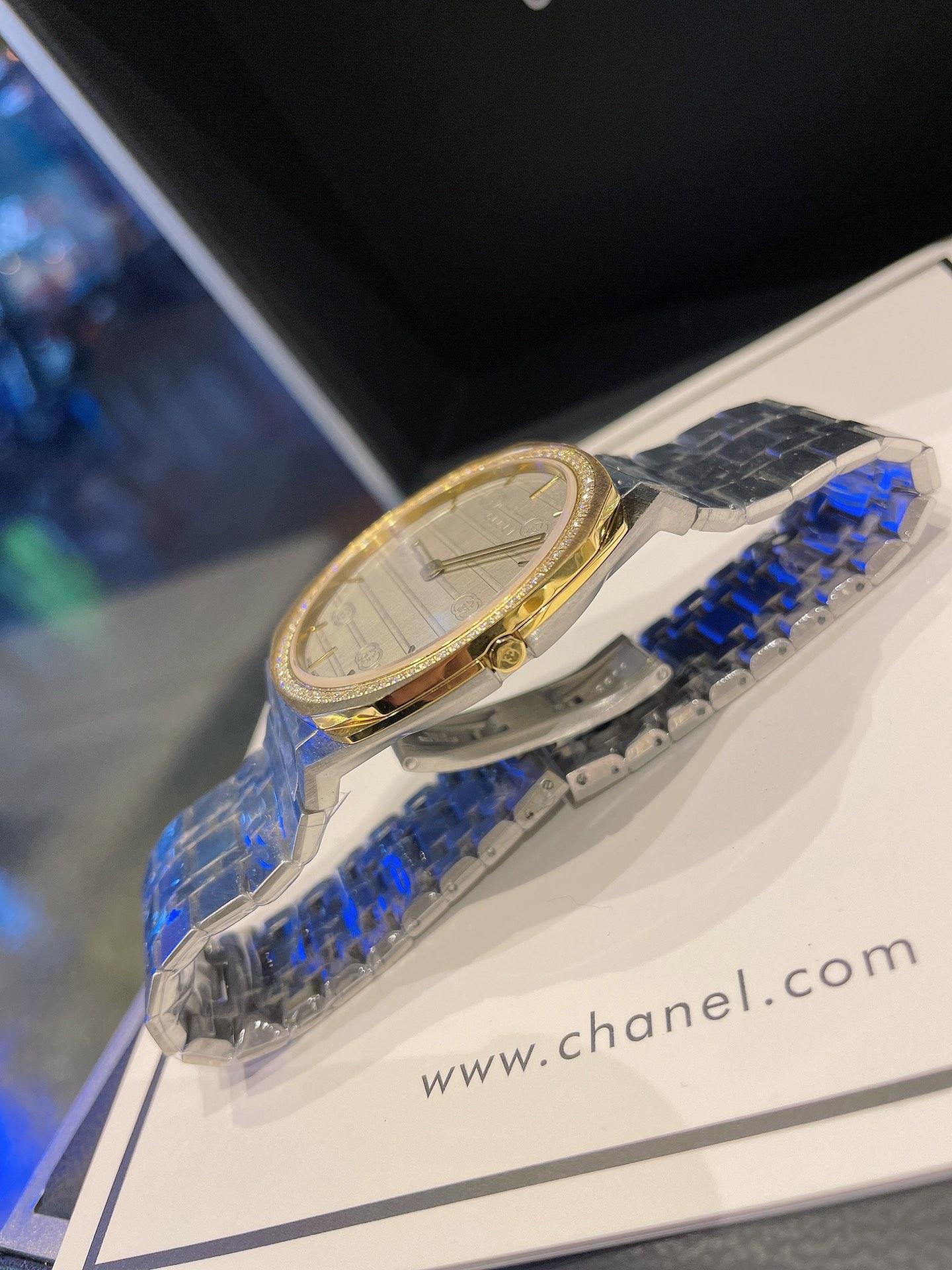 Replica Gucci 904l Stainless Steel Quartz Watch 38MM