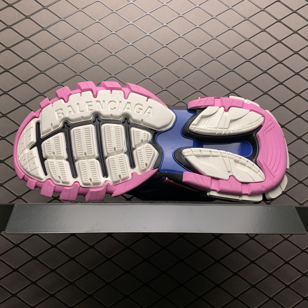Replica Balenciaga Shoe Balenciaga Track 4.0 Blue Pink 35-46