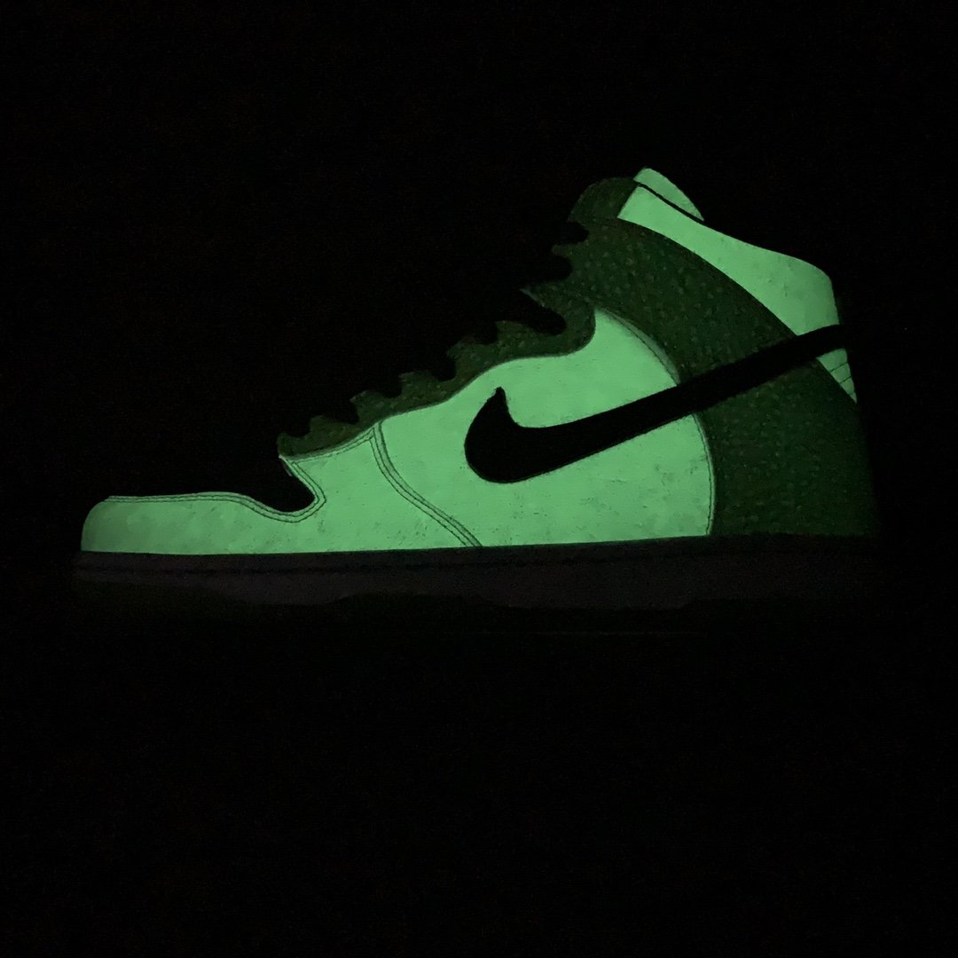 Replica Nike Dunk SB Shoe Nike SB Dunk High Glow lnthe Dark 2 312786-131 36-46