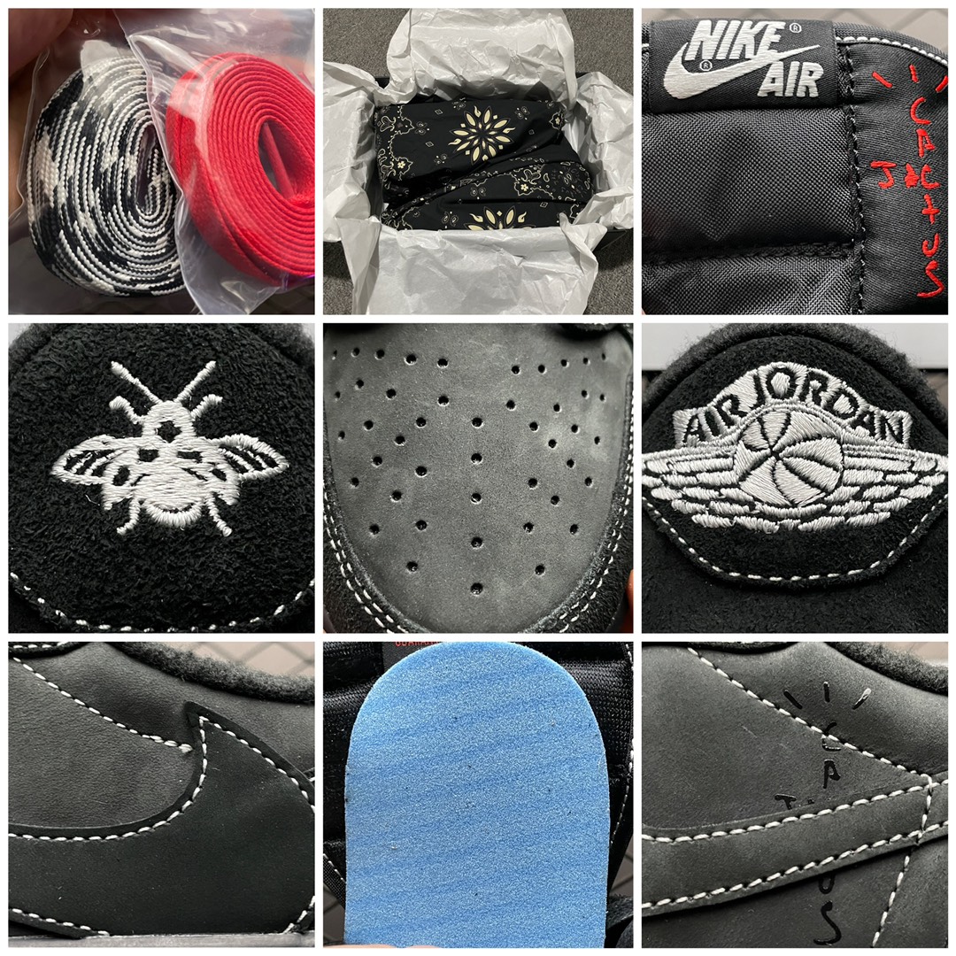 Replica Air Jordan Shoe Travis Scott x Air Jordan 1 AJ1 TS  DM7866-001