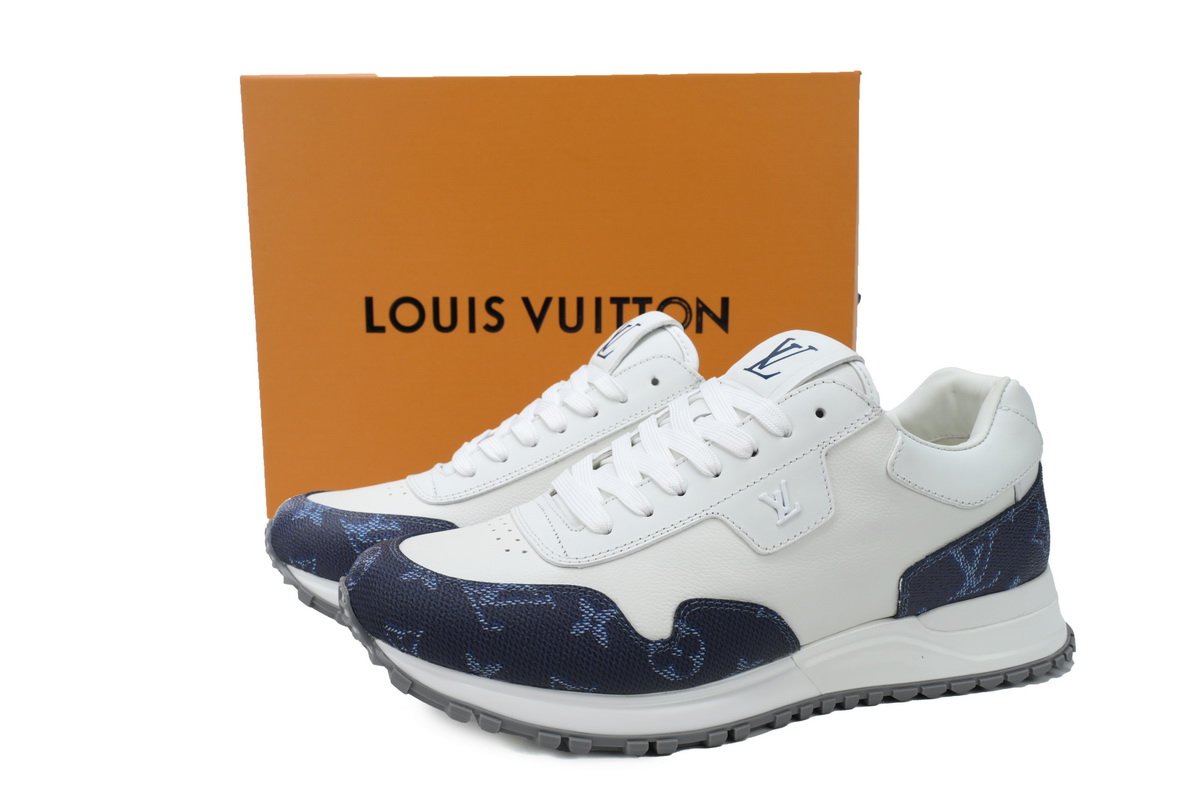 Replica LV Shoe  LV Run Away White Blue