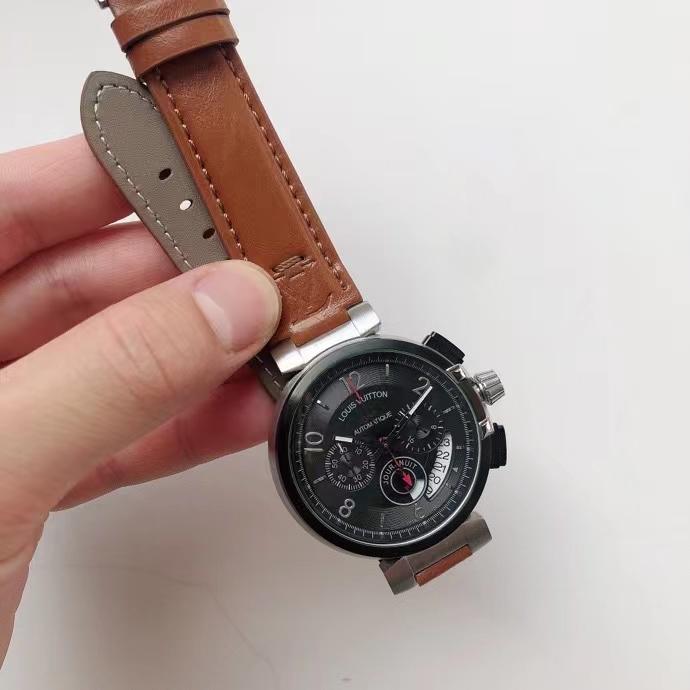 Replica LOUIS VUITTON LV 904l Stainless Steel Quartz Watch 43MM