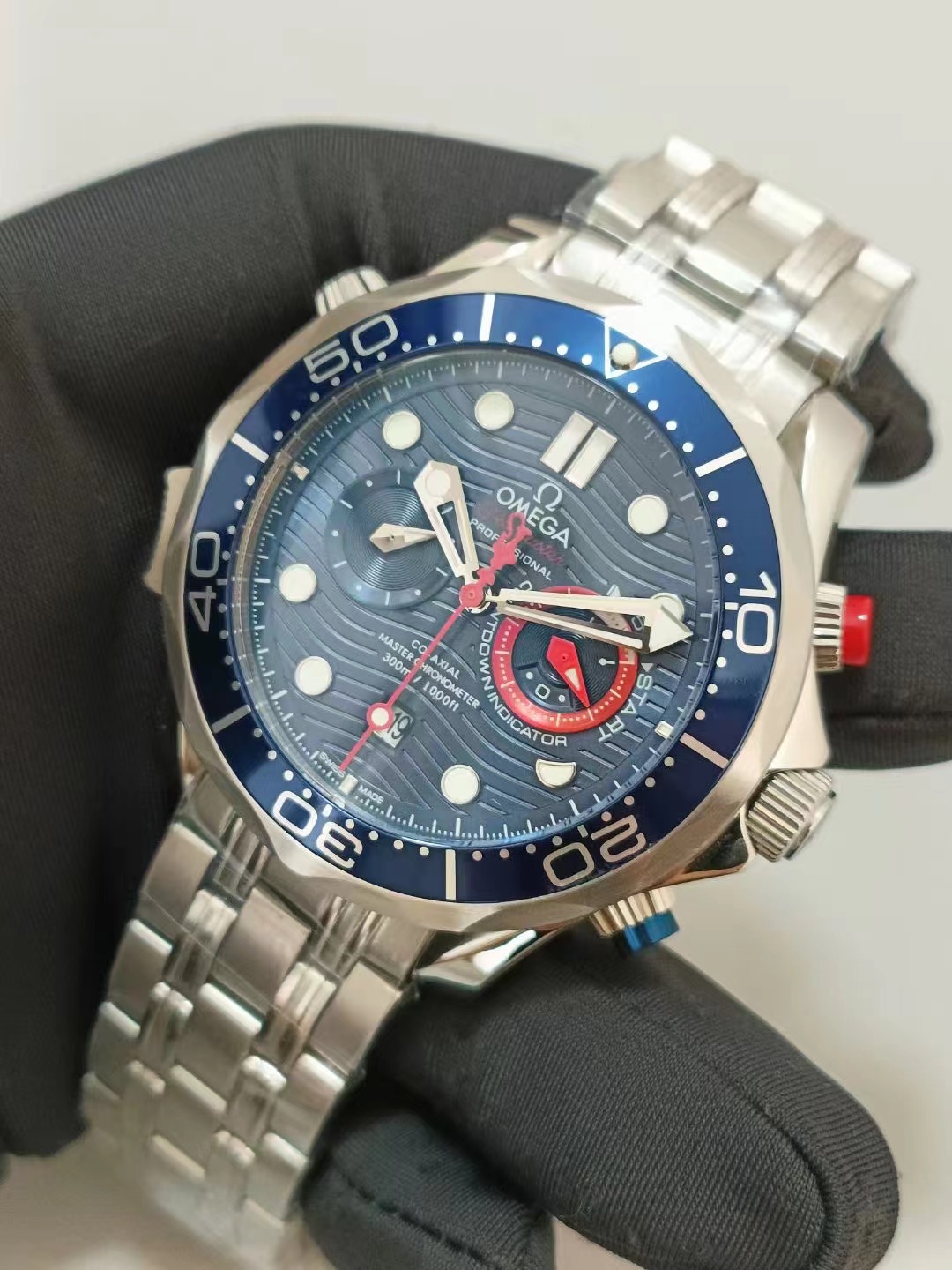 Replica Omega 904l Stainless Steel Automatic Machine Watch 44MM