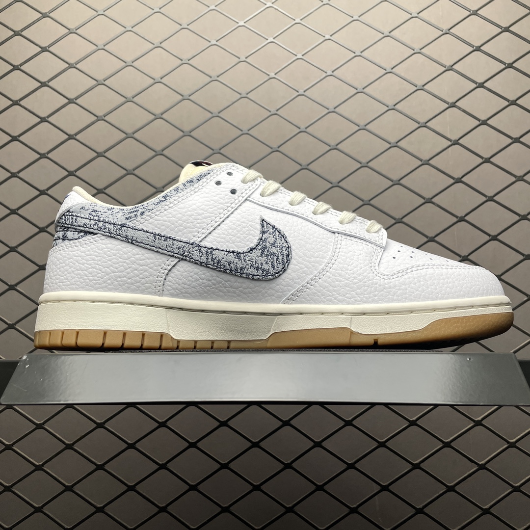 Replica Nike Dunk SB Shoe Nike Dunk LowWashed Denim FN6881-100 Size 36-46