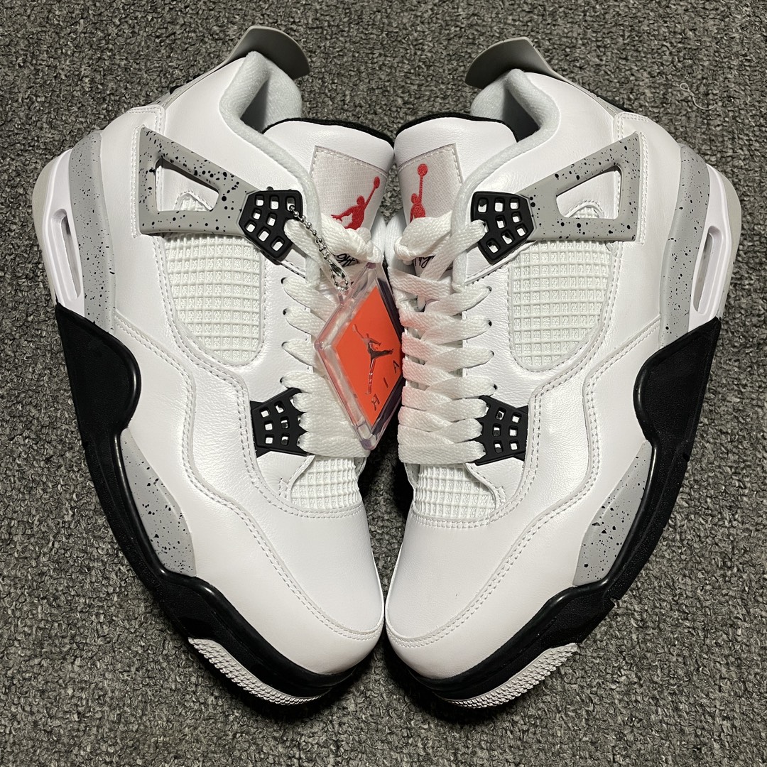 Replica Air Jordan Shoe Air Jordan 4 Retro OG 2016 White Cement AJ4 840606-192 Size 40.548.5