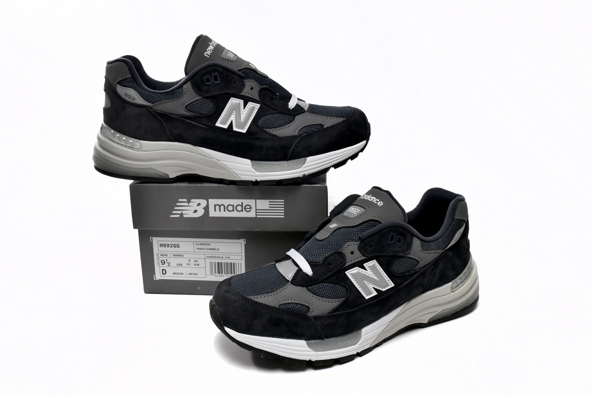 Replica New Balance Shoe M992GG New Balance 992 Navy Grey