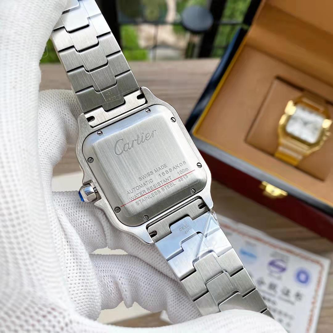 Replica Cartier Santos 904l Stainless Steel Automatic Mechanical Watch 34mm 38mm