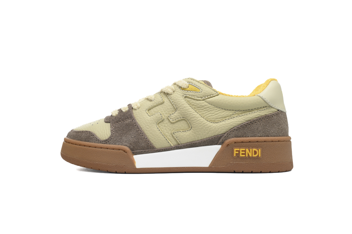 Replica Fendi Shoe Fendi Match Grey Yellow