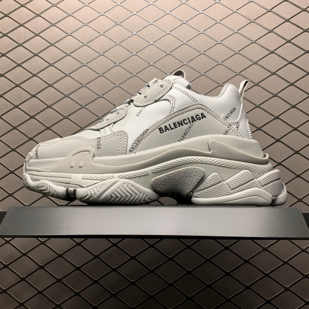 Replica Balenciaga Shoe Balenciaga Triple S All Gray Size 35-45