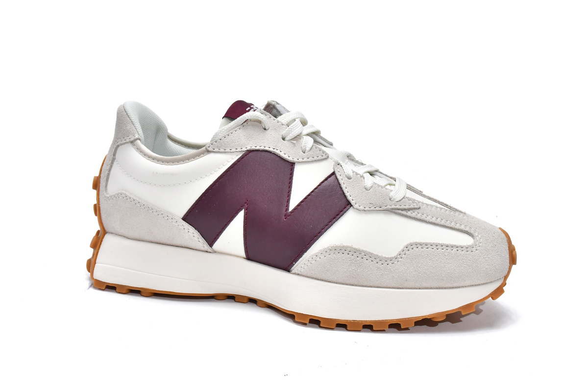 Replica New Balance Shoe WS327KA New Balance 327 White Dark Red