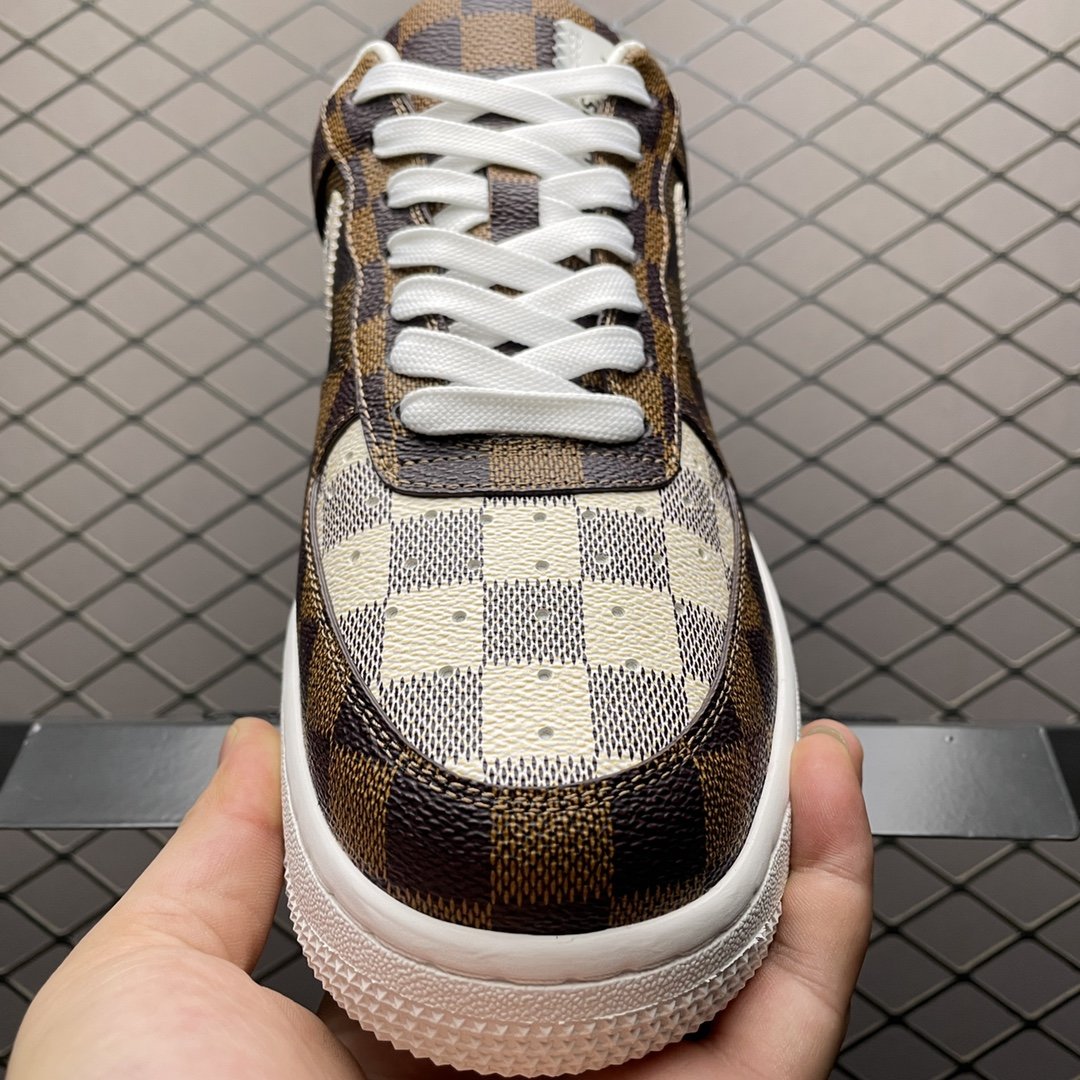 Replica Louis Vuitton Shoe Louis Vuitton x Nike Air Force Brown Size 38-45 65PHIO53