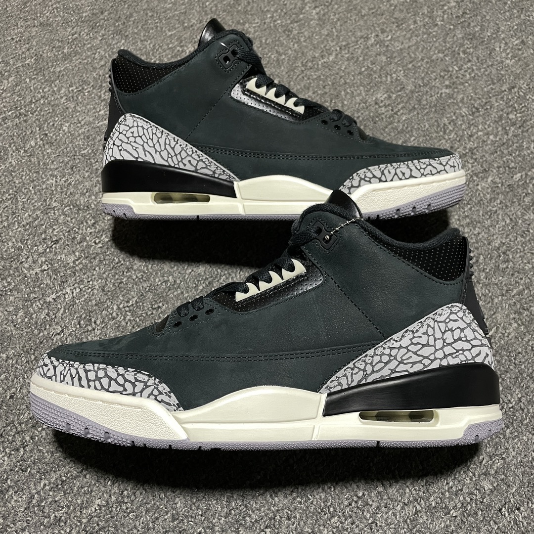 Replica OFF White Shoe Air Jordan 3 Retro Off NoirAJ33 CK9246-001 size 40-47.5